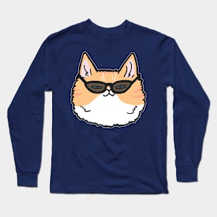 Cute awesome cat with sunglasses Long Sleeve T-Shirt